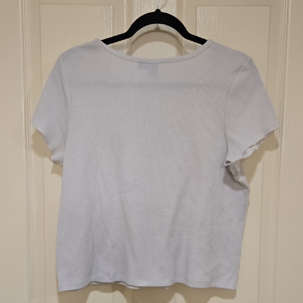 Volcom White Button-Down Top - Picture 5 of 6